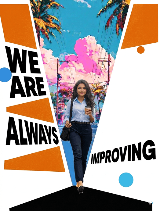 We are always improving graphic