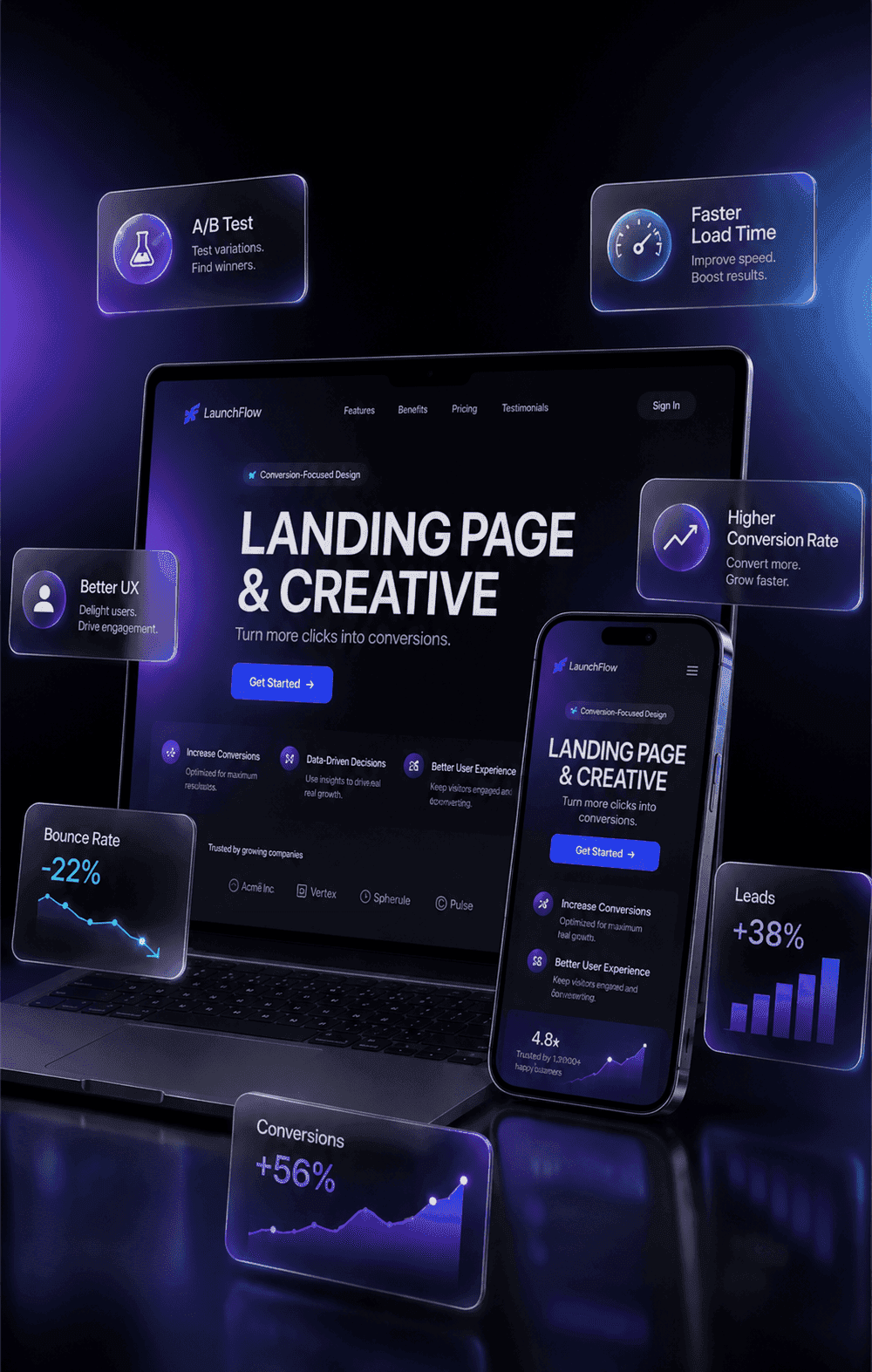 Landing Page & Creative Production