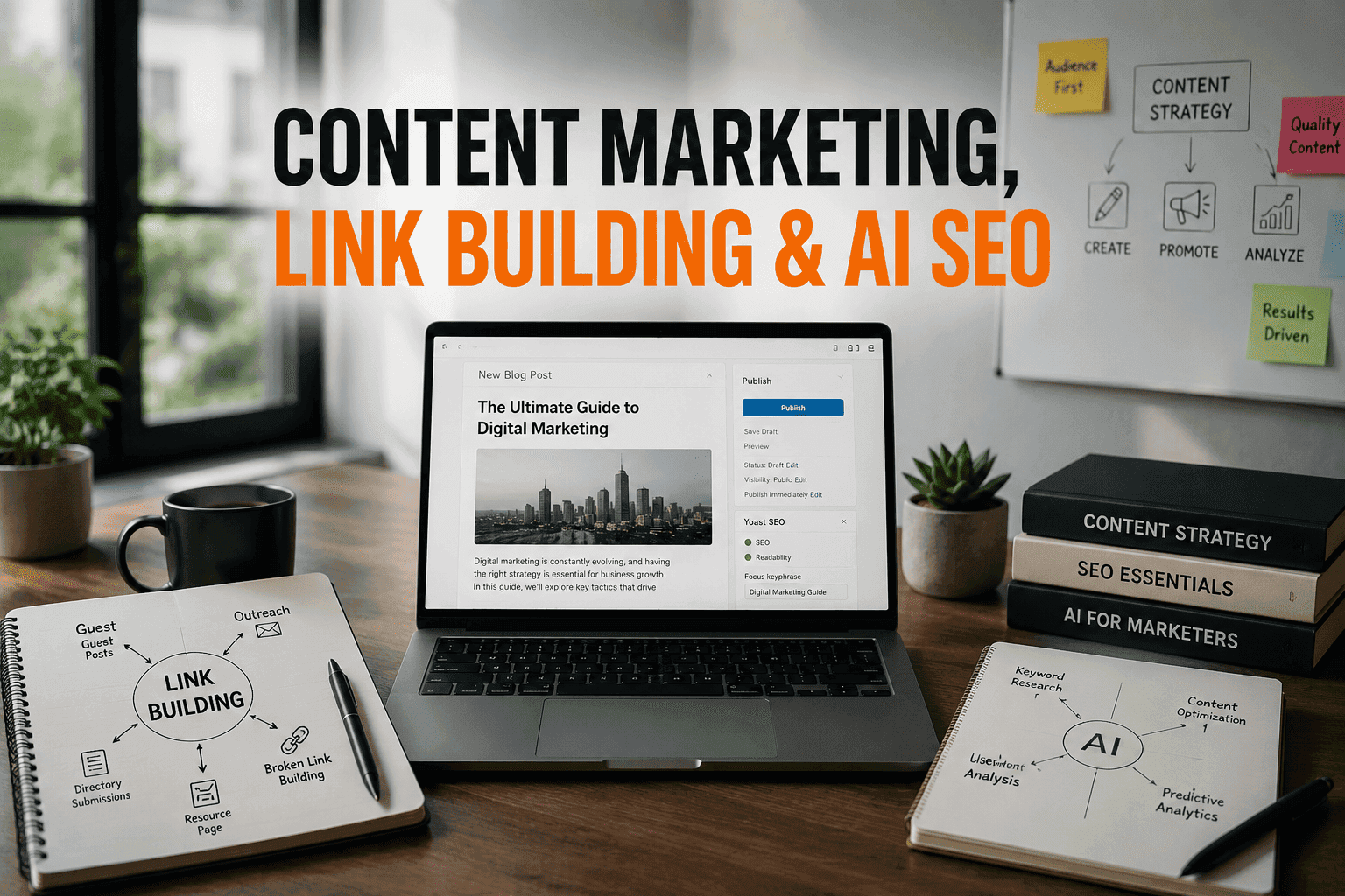 Content Marketing, Link Building & AI SEO