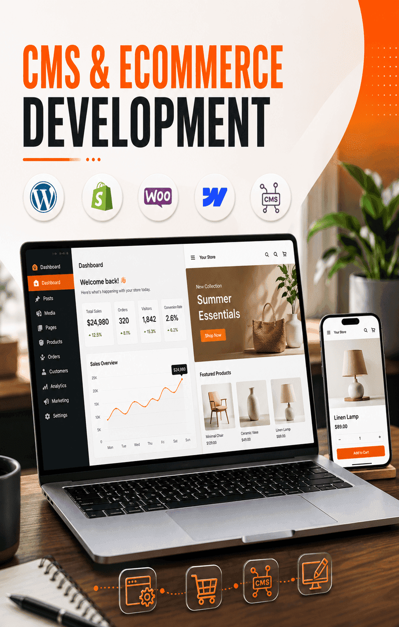 CMS & Ecommerce Development