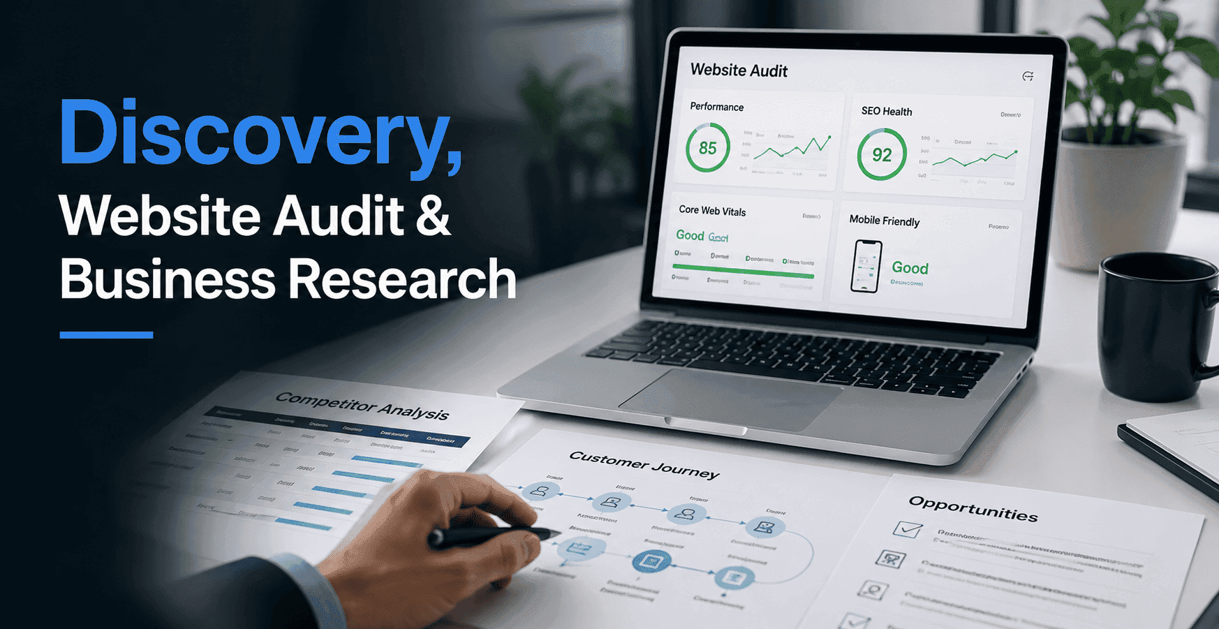 Discovery, Website Audit & Business Research
