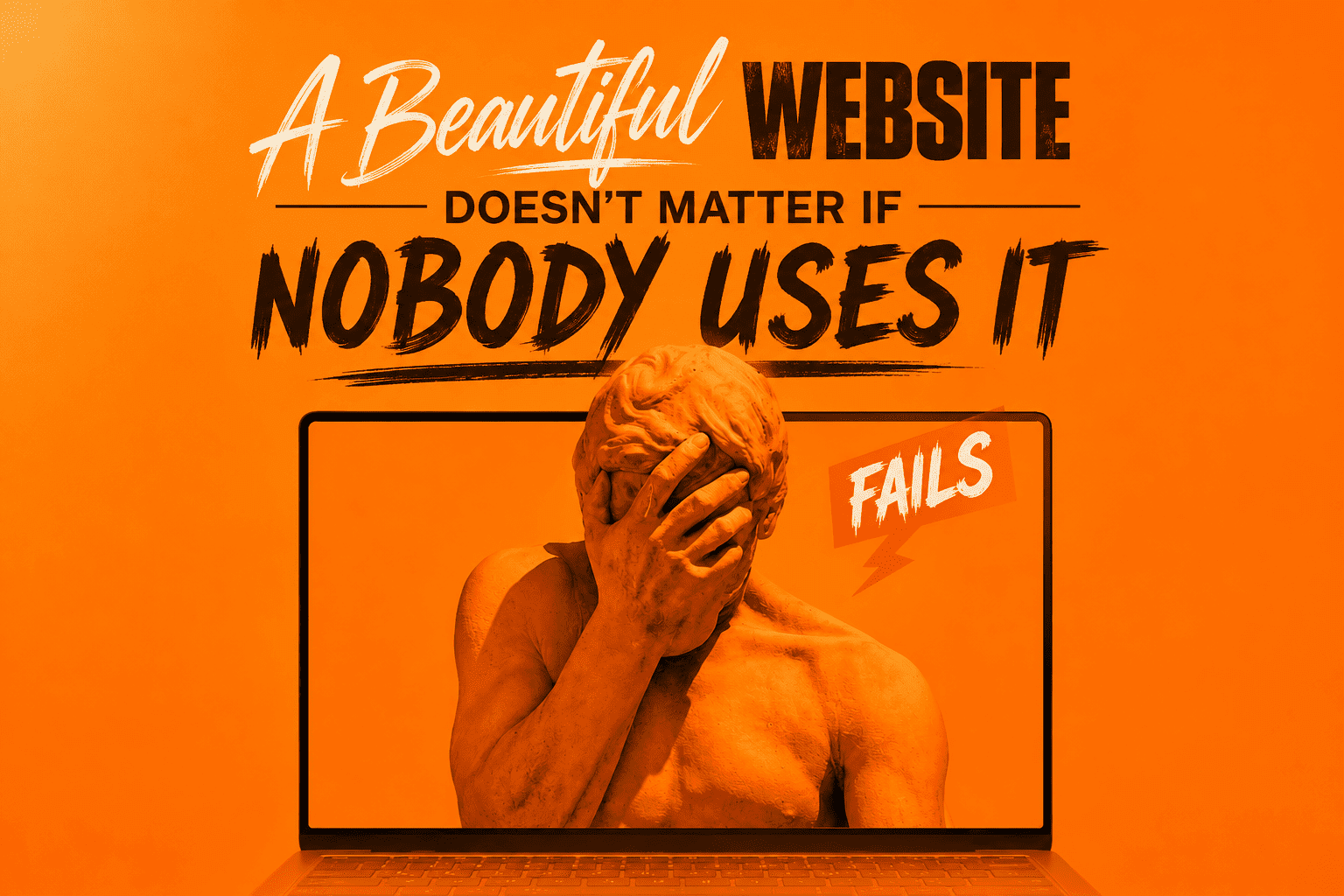 A Beautiful Website Doesn't Matter If Nobody Uses It