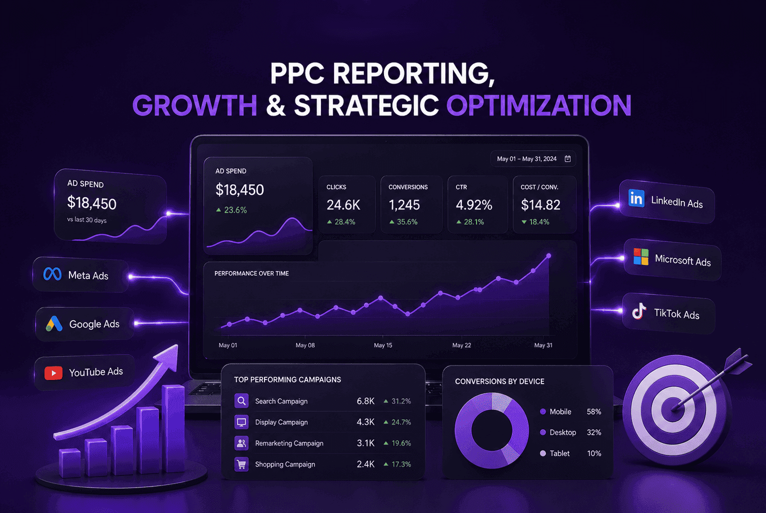 PPC Reporting, Growth & Strategic Optimization