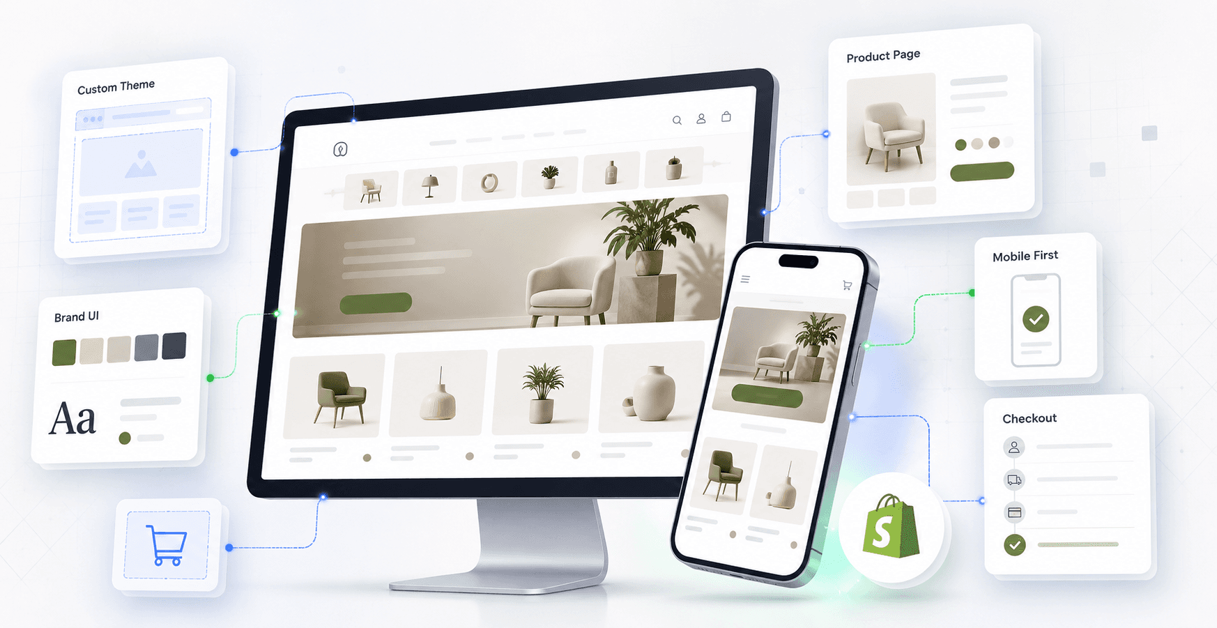 Custom Theme Development & Shopify Website Design