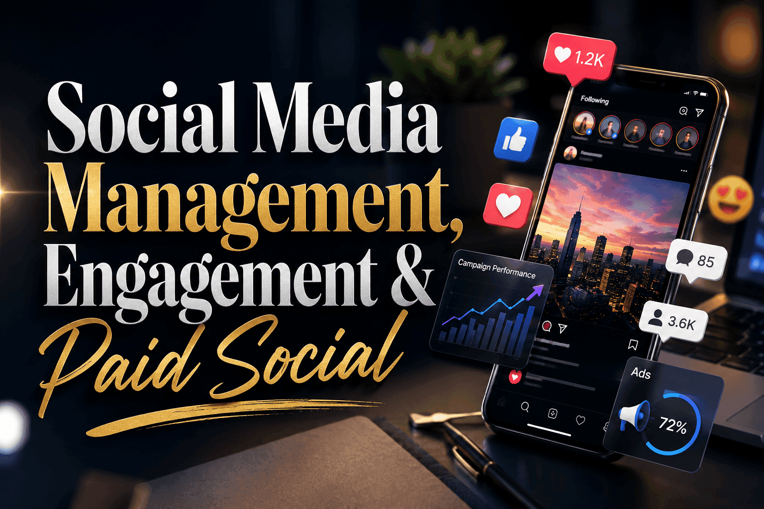 Social Media Management, Engagement & Paid Social