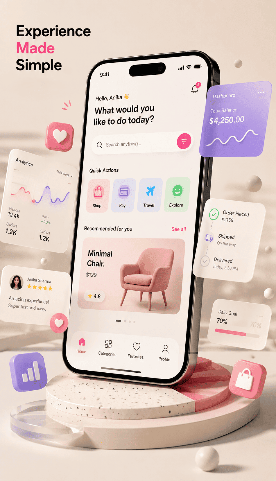 Mobile App UI/UX Design